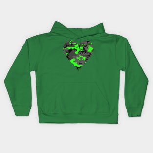 Camouflage Green Colorful pattern 2020 Kids Hoodie